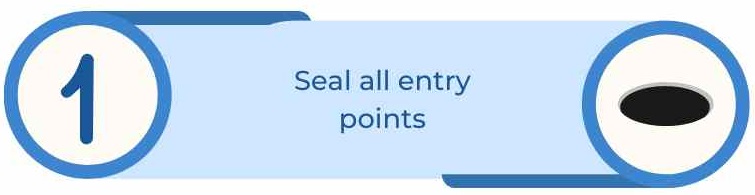 1. Seal all entry points